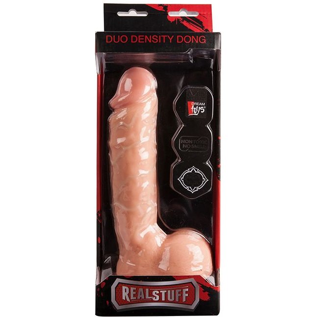 Телесный фаллоимитатор REALSTUFF DUO DENSITY DONG 9INCH - 22,9 см - RealStuff. Фотография 2.