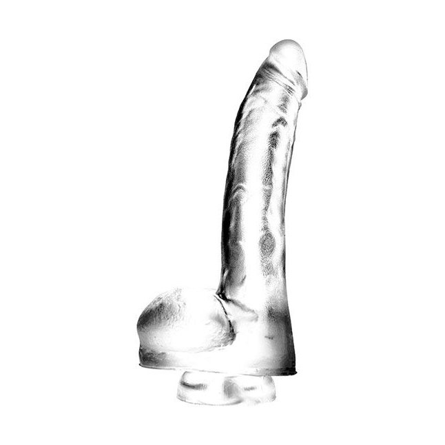 Прозрачный фаллоимитатор-гигант Dark Cristal - 27,5 см