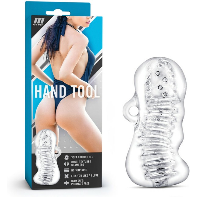 Прозрачный мастурбатор M for Men Hand Tool - M for Men. Фотография 3.