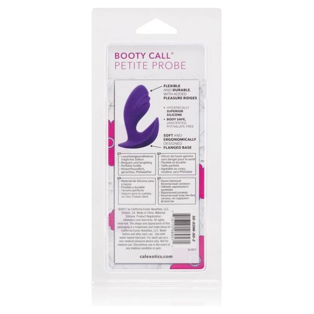 Фиолетовая анальная пробка Booty Call Petite Probe - 7 см - Booty Call. Фотография 5.