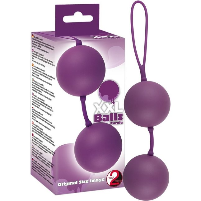 Фиолетовые вагинальные шарики XXL Balls - You2Toys