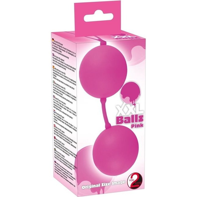 Розовые вагинальные шарики XXL Balls - You2Toys. Фотография 3.
