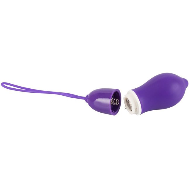 Фиолетовое удлинённое виброяйцо с дистанционным управлением - Smile. Фотография 2.