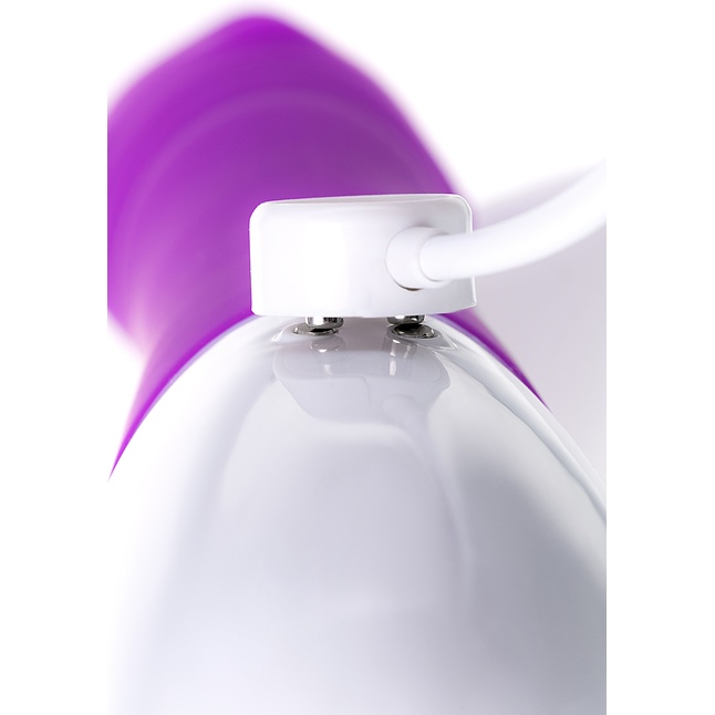Фиолетовый вибратор JOS TATY с пульсирующими шариками - 21,5 см. Фотография 14.