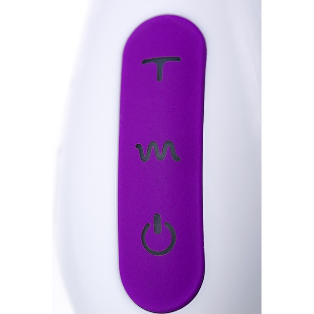 Фиолетовый вибратор JOS TATY с пульсирующими шариками - 21,5 см. Фотография 9.