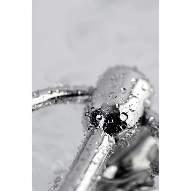 Серебристый уретральный плаг-пуля с кольцом в основании Metal - 12 см - Metal. Фотография 8.