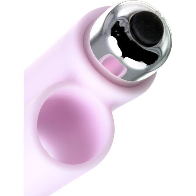 Нежно-розовая вибронасадка на палец для анальной стимуляции JOS NOVA - 9 см. Фотография 9.
