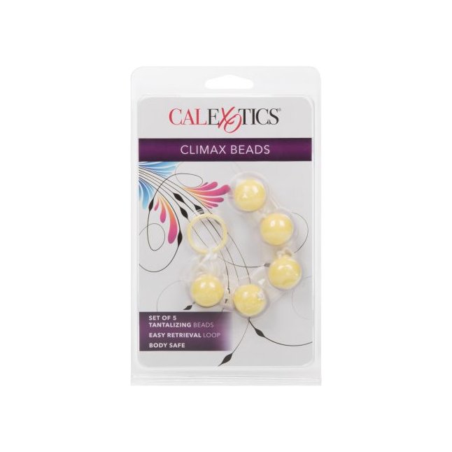 Цветные анальные бусы Climax Beads. Фотография 2.