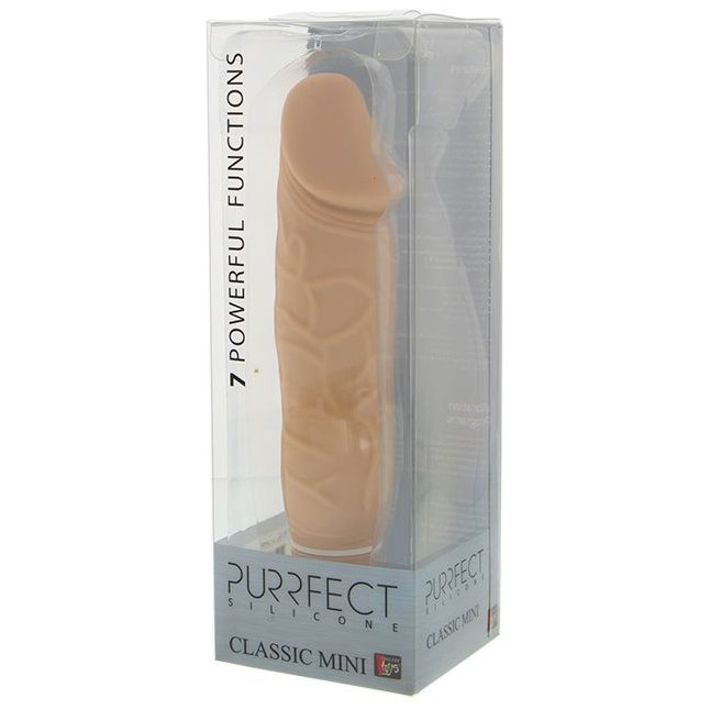 Телесный вибратор PURRFECT SILICONE CLASSIC MINI - 15 см - Purrfect Silicone. Фотография 2.