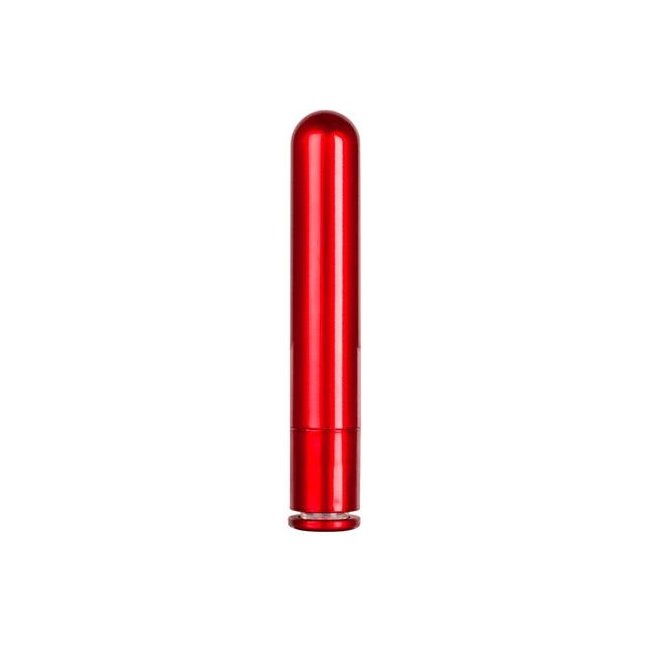 Красный гладкий вибратор METALLIX PETIT CORONA SMOOTH VIBRATOR - 11,5 см - Metallix