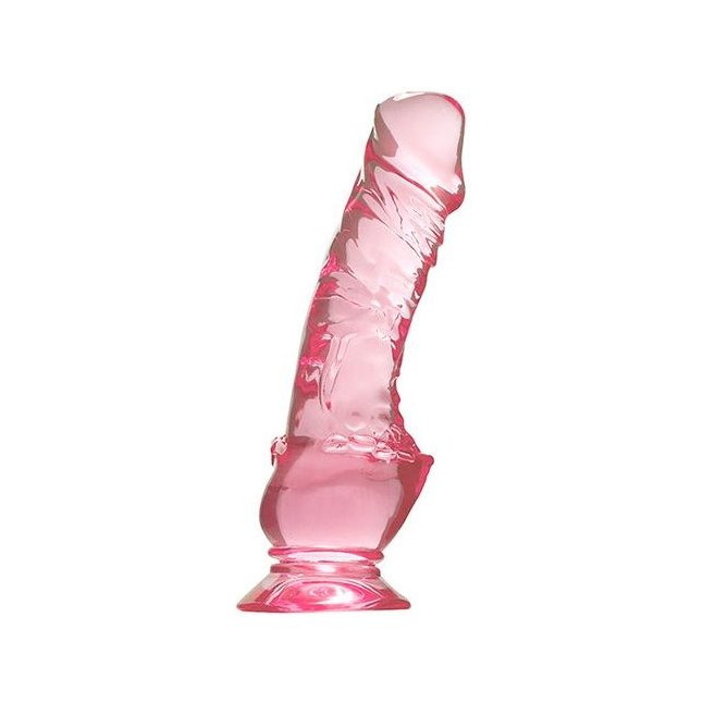 Розовый фаллоимитатор QUARTZ ROSY 7INCH PVC DONG - 18 см - Quartz