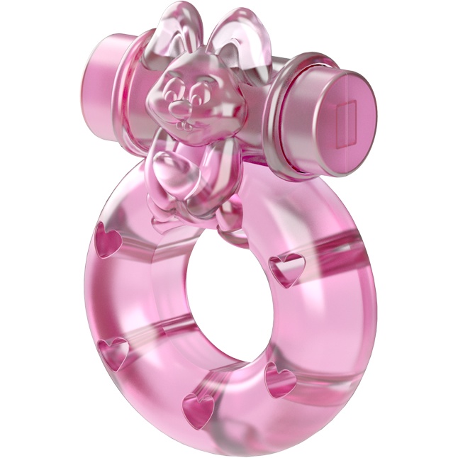 Розовое эрекционное кольцо с вибрацией Ring. Фотография 2.