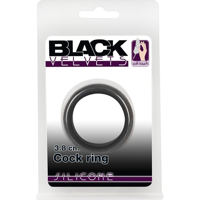 Чёрное эрекционное кольцо из силикона - You2Toys. Фотография 2.
