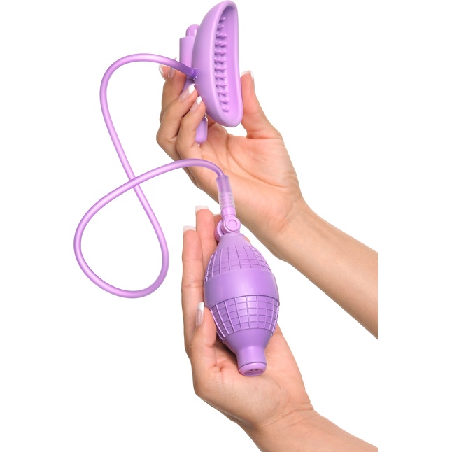 Сиреневая вакуумная вибропомпа для вагины Sensual Pump-Her - Fantasy For Her. Фотография 4.