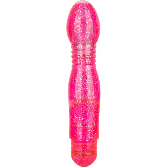 Розовый вибратор с блёстками Twinkle Teaser - 16 см - Sparkle
