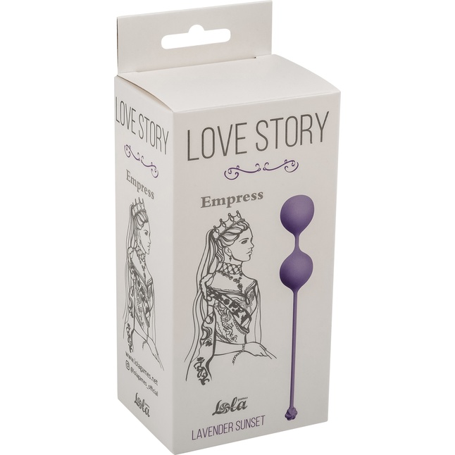 Фиолетовые вагинальные шарики Love Story Empress Lavender Sunset - Love Story. Фотография 2.
