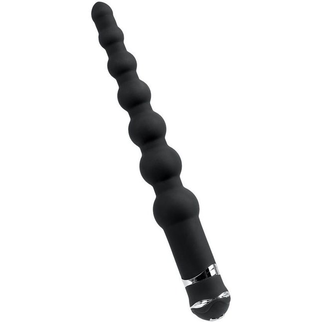 Черный анальный вибростимулятор TOYFA - 35 см - Basic
