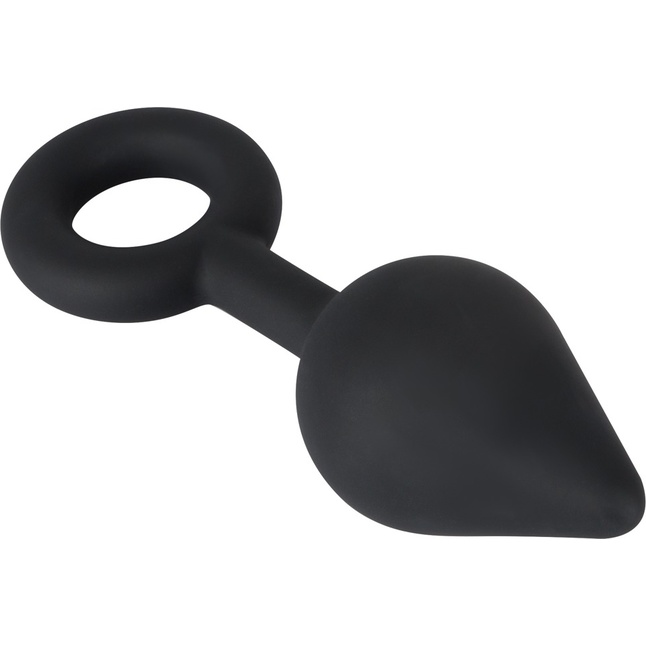 Чёрная анальная втулка с кольцом - 14 см - You2Toys. Фотография 2.