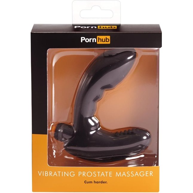 Чёрный вибромассажёр простаты Vibrating Prostate Massage. Фотография 2.
