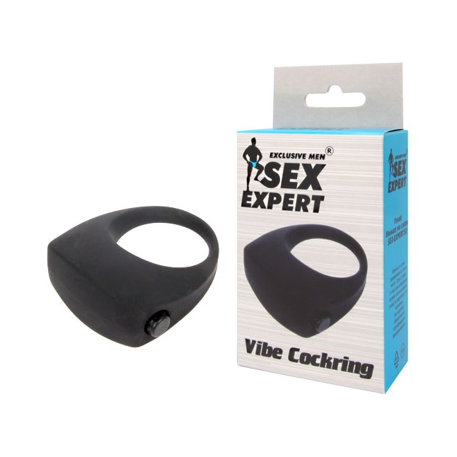 Эрекционное кольцо с вибрацией Sex Expert - SEX EXPERT