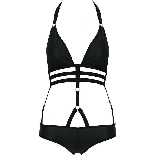 Эротическое боди Lamis из материала с wet-look эффектом. Фотография 3.