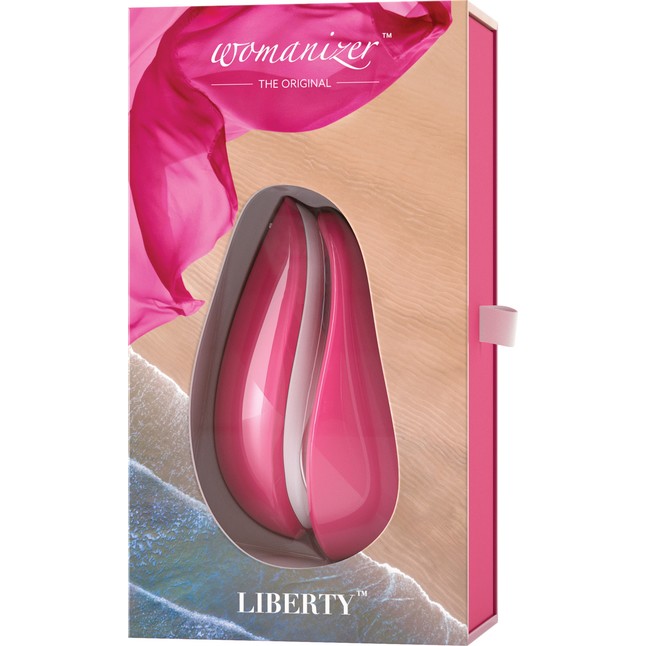 Розовый бесконтактный клиторальный стимулятор Womanizer Liberty. Фотография 7.