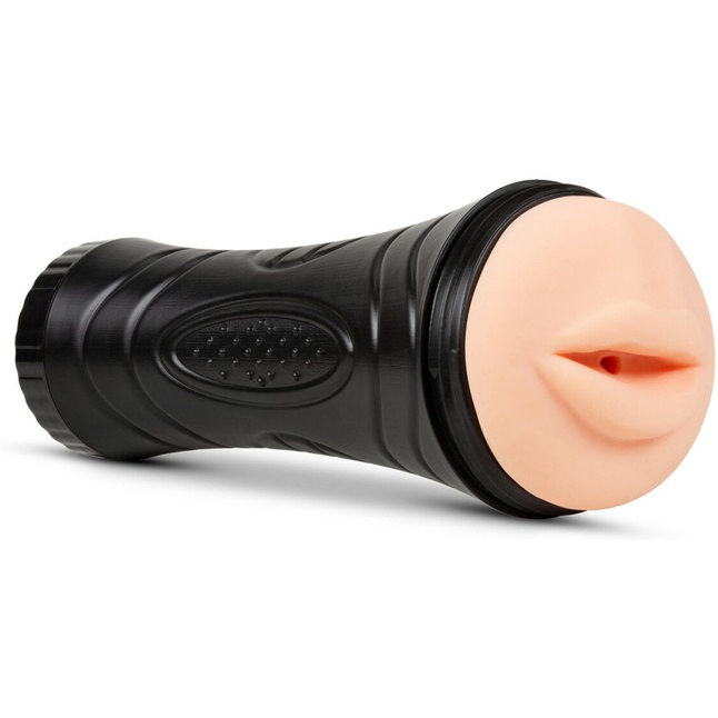 Телесный мастурбатор-ротик в колбе The Torch Luscious Lips - M for Men