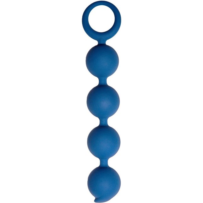 Синяя анальная цепочка Appulse - 15 см - Core collection