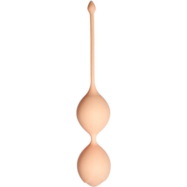 Телесные вагинальные шарики Кегеля со смещенным центом тяжести Delta - Lyra collection