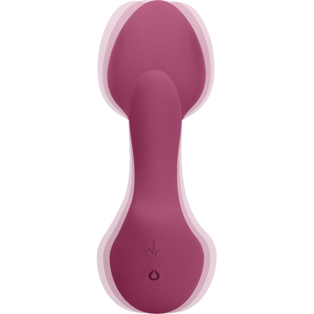 Розовый анально-вагинальный вибратор Sofia - 13 см - Jil. Фотография 3.
