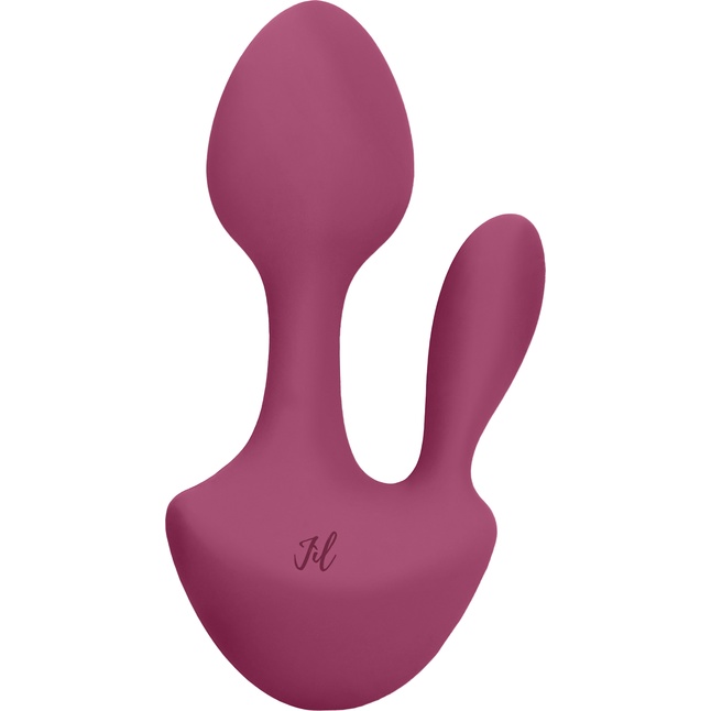 Розовый анально-вагинальный вибратор Sofia - 13 см - Jil