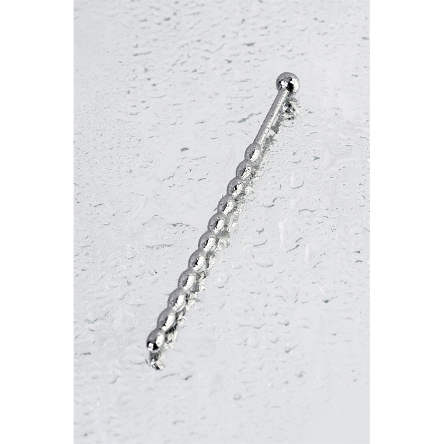 Серебристый длинный уретральный плаг-косичка TOYFA Metal - 15,7 см - Metal. Фотография 6.