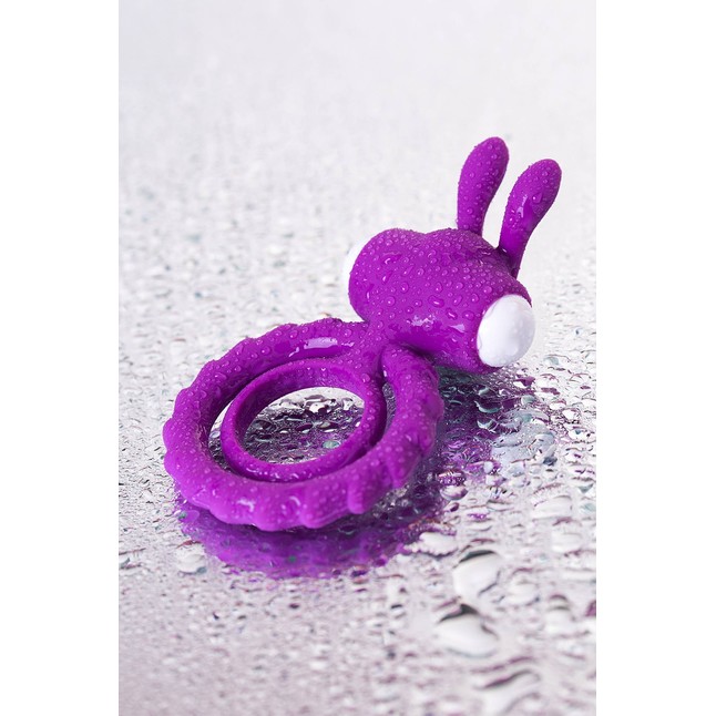Фиолетовое эрекционное кольцо на пенис JOS GOOD BUNNY. Фотография 5.