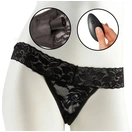  Трусики с силиконовым вибратором Limited Edition Black размера Plus Size 