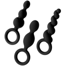  Набор чёрных анальных цепочек Satisfyer Booty Call 