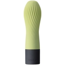  Салатовый рифленый мини-вибратор IROHA ZEN MATCHA - 12,7 см. 