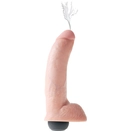  Телесный фаллоимитатор с эффектом семяизвержения Squirting Cock with Balls - 22,9 см. 