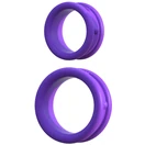  Набор из двух фиолетовых эрекцонных колец Max Width Silicone Rings 