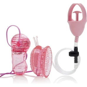  Вибрирующая помпа для клитора Butterfly Clitoral Pump 