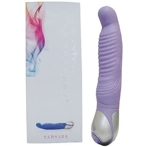  Сиреневый вибромассажер SAMSARA из серии VIBE THERAPY 17 см 