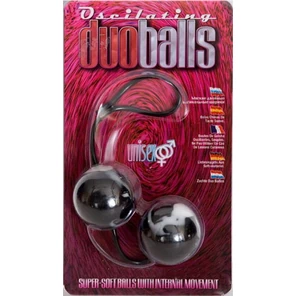  Чёрно-белые вагинальные шарики Duoballs 