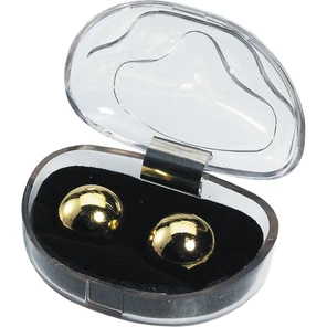  Золотистые вагинальные шарики CATS EYES STEEL LOVE BALLS GOLD 