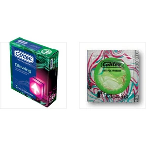 Презервативы светящиеся CONTEX №3 Glowing, 3 шт 