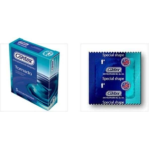  Презервативы специальной формы CONTEX №3 Tornado, 3 шт 