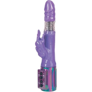  Вибромассажер-ротатор с клиторальным стимулятором PEARLESCENT RABBIT ROTATING/VIBRATING 20,3 см 