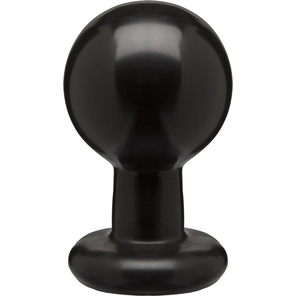  Круглая черная анальная пробка Classic Round Butt Plugs Large 12,1 см 