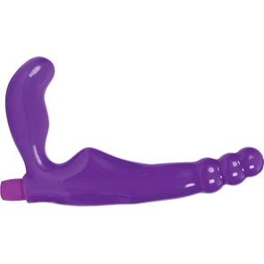  Фиолетовый безремневой вибрострапон Gal Pal Strap-On 6 Strapless Harness 17 см 