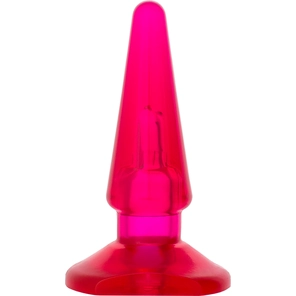  Розовая конусообразная анальная втулка BUTT PLUG 9,5 см 