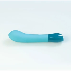  Голубой вибромассажер с изогнутой головкой Ceres G Spot 