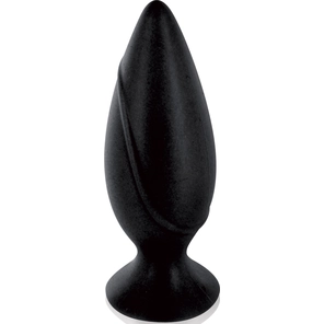  Черная большая анальная пробка Mojo Spades Large Butt Plug 12 см 
